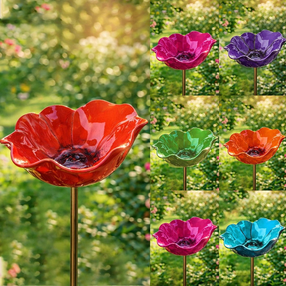 💖🎁Loftpromo® Handmade Metal Flower Garden Stake🐦