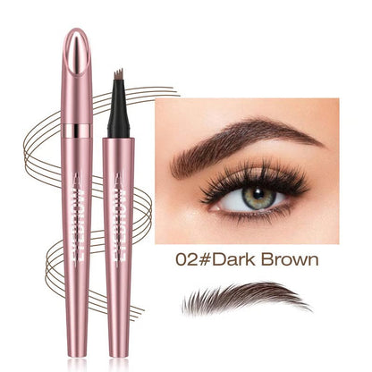 up💎👁️Four-Prong Eyebrow Pencil – Natural Microblading Effect Brows