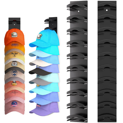 🧢 Loftpromo® 2-Pack Hat Organizer – Multilayer Wall & Door Storage Holder with Dual Mounting Options🏠