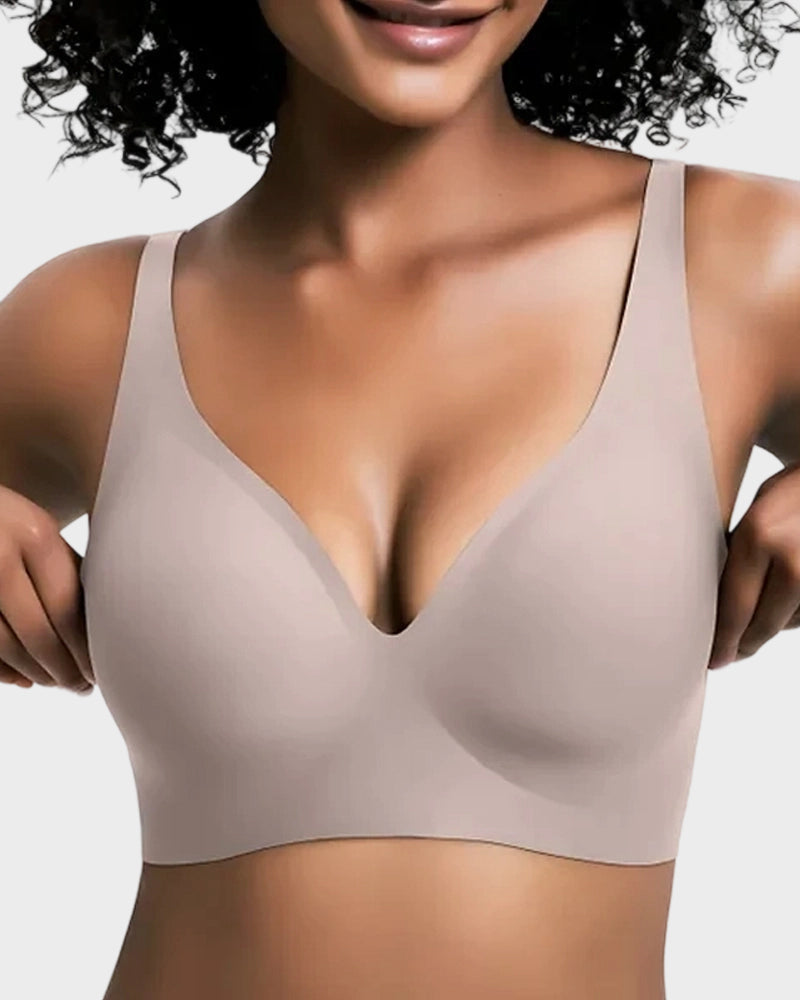 up🌸Loftpromo® Seamless Deep V Push-Up Wireless Bra