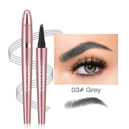 up💎👁️Four-Prong Eyebrow Pencil – Natural Microblading Effect Brows