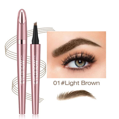 up💎👁️Four-Prong Eyebrow Pencil – Natural Microblading Effect Brows