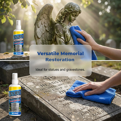 ⬆️🔥Loftpromo® Fast-Acting Headstone Restoration & Cleaning Spray — Decades of Grime Gone in Minutes