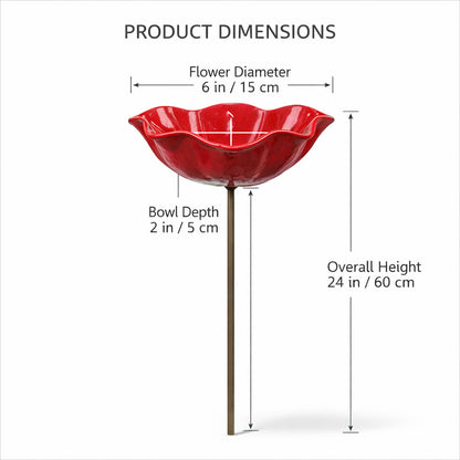 💖🎁Loftpromo® Handmade Metal Flower Garden Stake🐦