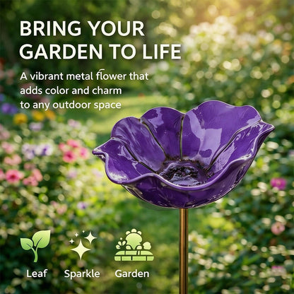 💖🎁Loftpromo® Handmade Metal Flower Garden Stake🐦