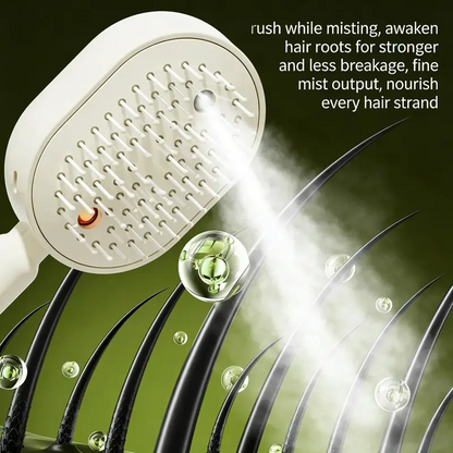 🆙 Electric Spray Scalp Massage Brush with Mist & Red Light
