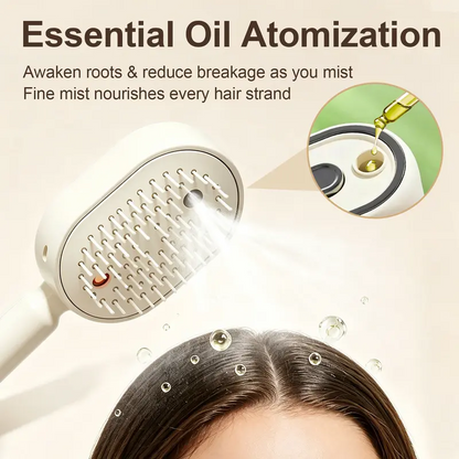🆙 Electric Spray Scalp Massage Brush with Mist & Red Light