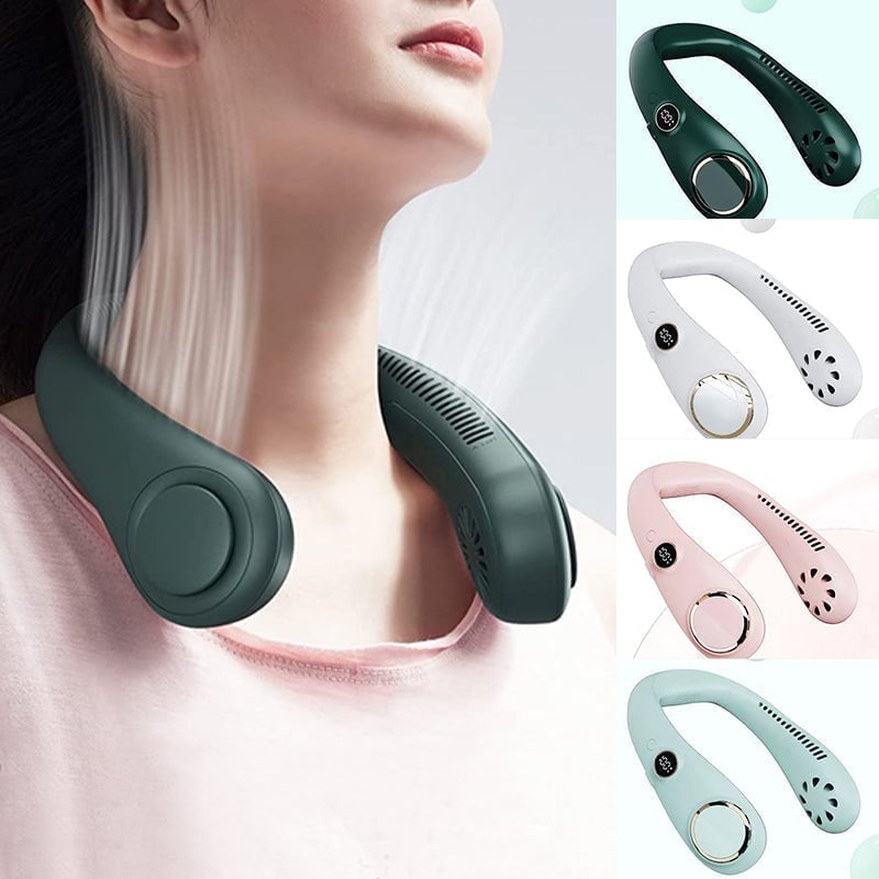 ❄️ Neck Fan — Instant Hands-Free Cooling Anywhere