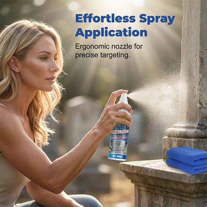 ⬆️🔥Loftpromo® Fast-Acting Headstone Restoration & Cleaning Spray — Decades of Grime Gone in Minutes