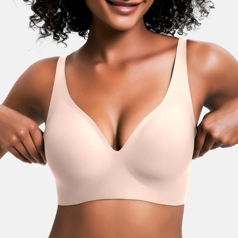 🌸Loftpromo® Seamless Deep V Push-Up Wireless Bra