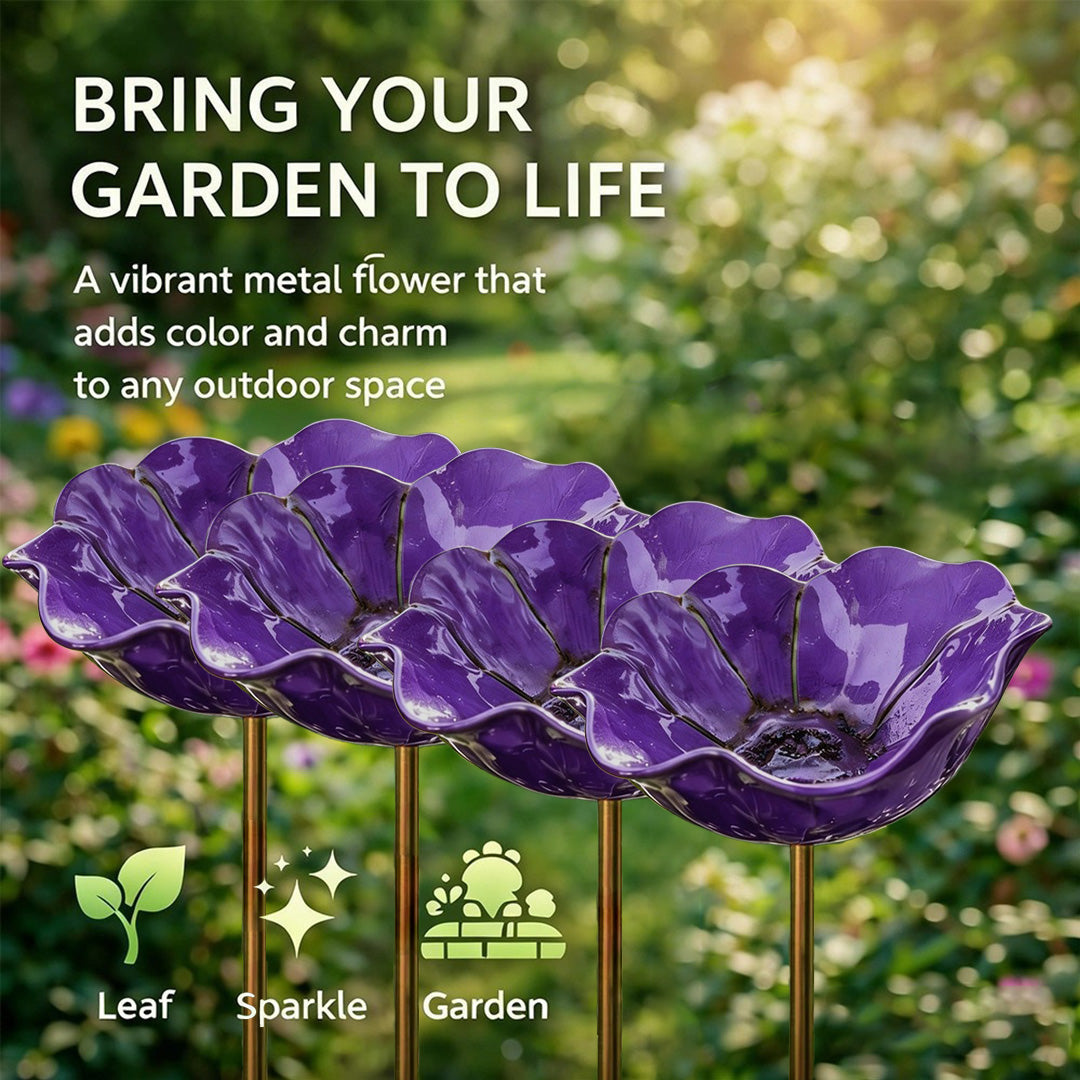 💖🎁Loftpromo® Handmade Metal Flower Garden Stake🐦