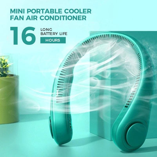 ❄️ Neck Fan — Instant Hands-Free Cooling Anywhere