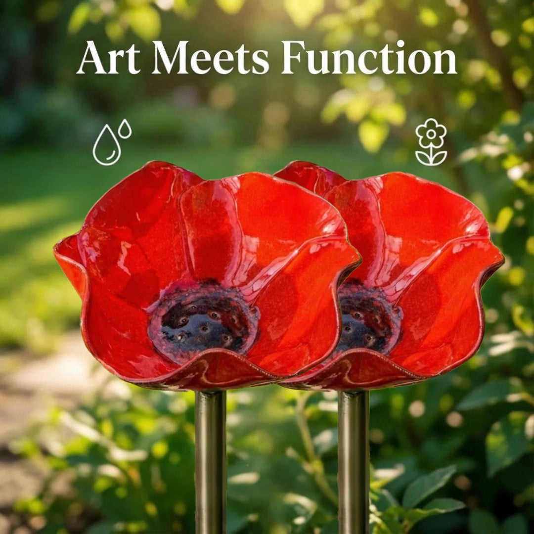 💖🎁Loftpromo® Handmade Metal Flower Garden Stake🐦