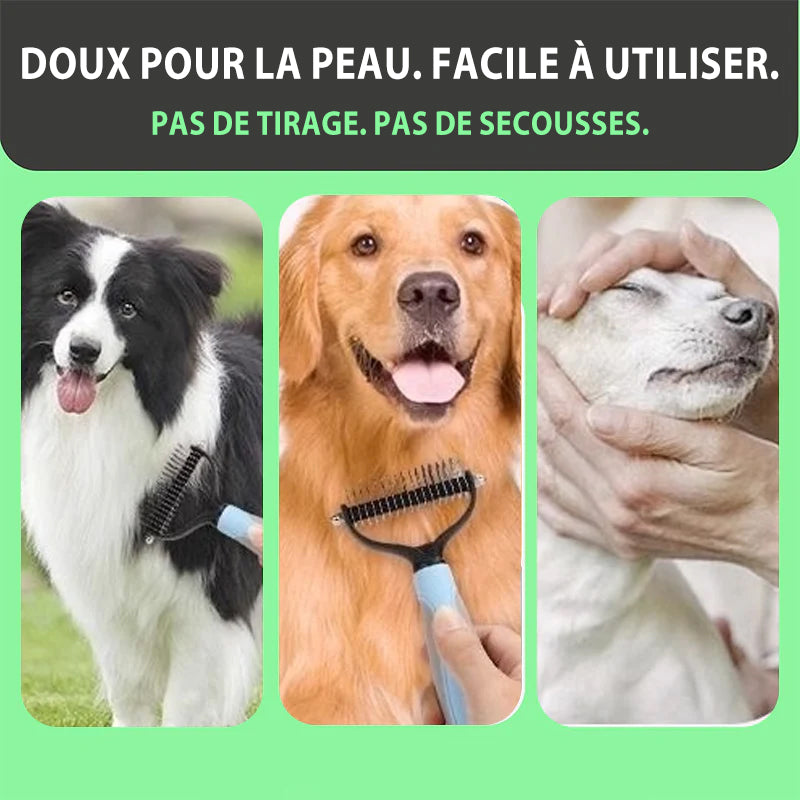 up ivopalo® Double-Sided Grooms Comb – For Dogs & Cats 🐶🐱