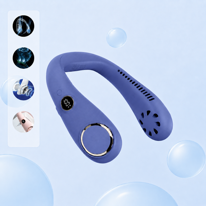 ❄️ Neck Fan — Instant Hands-Free Cooling Anywhere
