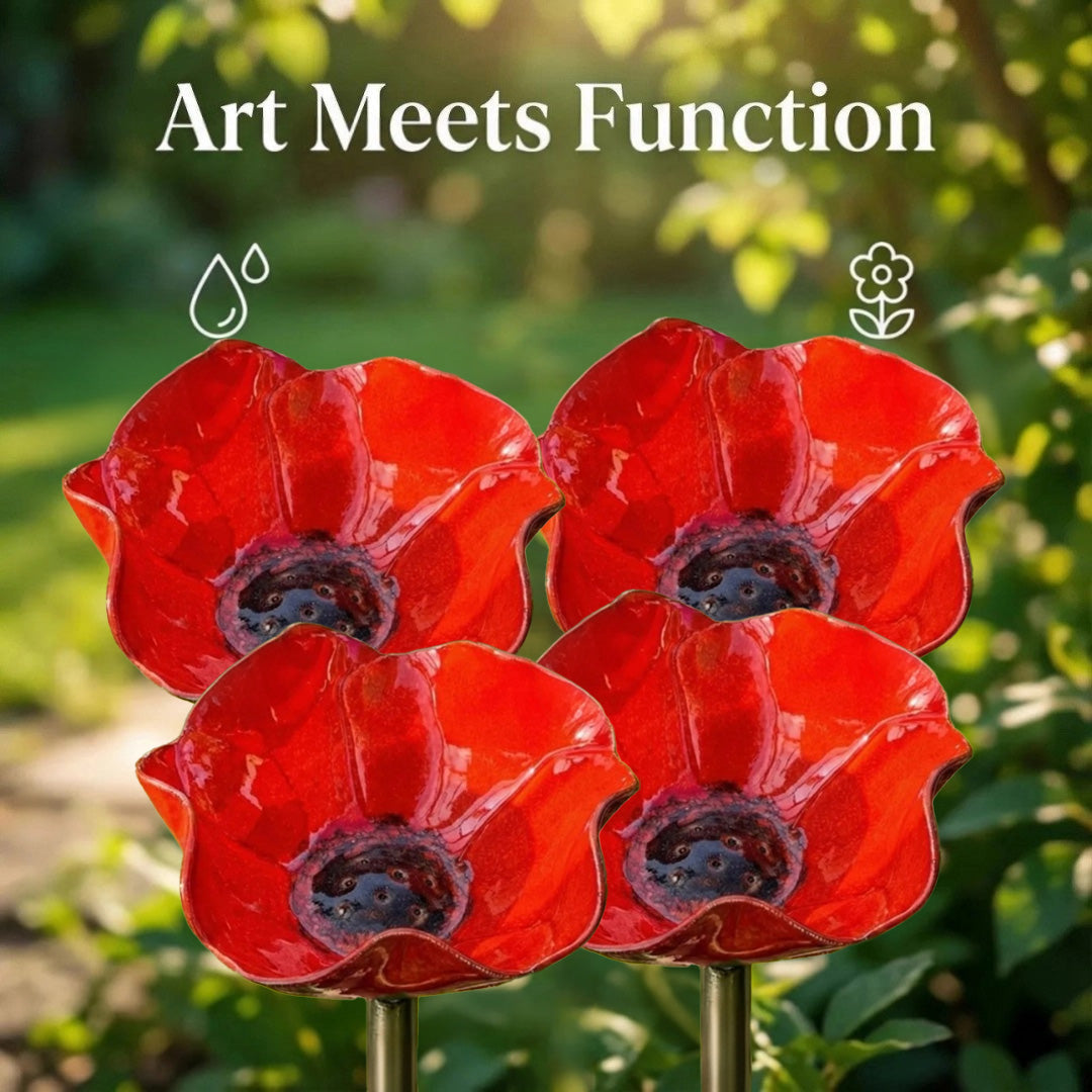 💖🎁Loftpromo® Handmade Metal Flower Garden Stake🐦