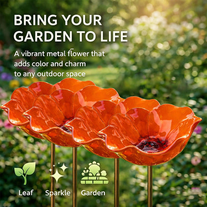 💖🎁Loftpromo® Handmade Metal Flower Garden Stake🐦