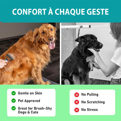 up ivopalo® Double-Sided Grooms Comb – For Dogs & Cats 🐶🐱