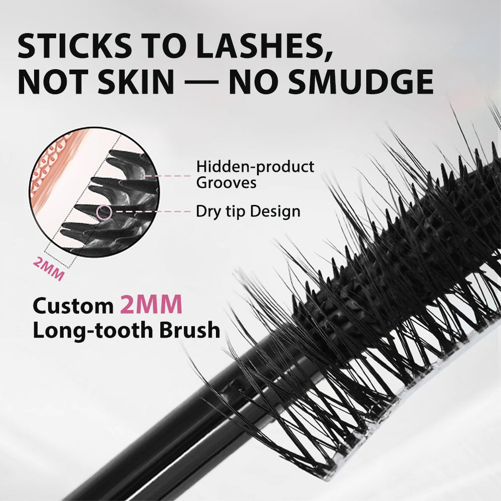 up Loftpromo® 2-in-1 Dual-Ended Mascara – Waterproof, Clump-Free Volume & Length