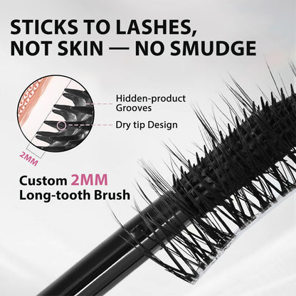 up Loftpromo® 2-in-1 Dual-Ended Mascara – Waterproof, Clump-Free Volume & Length