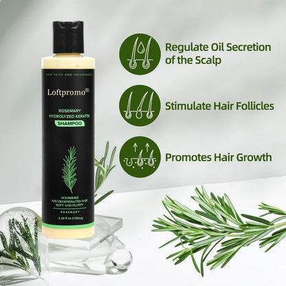 up🔥🌿Loftpromo® Organic Rosemary Hair Growth Shampoo