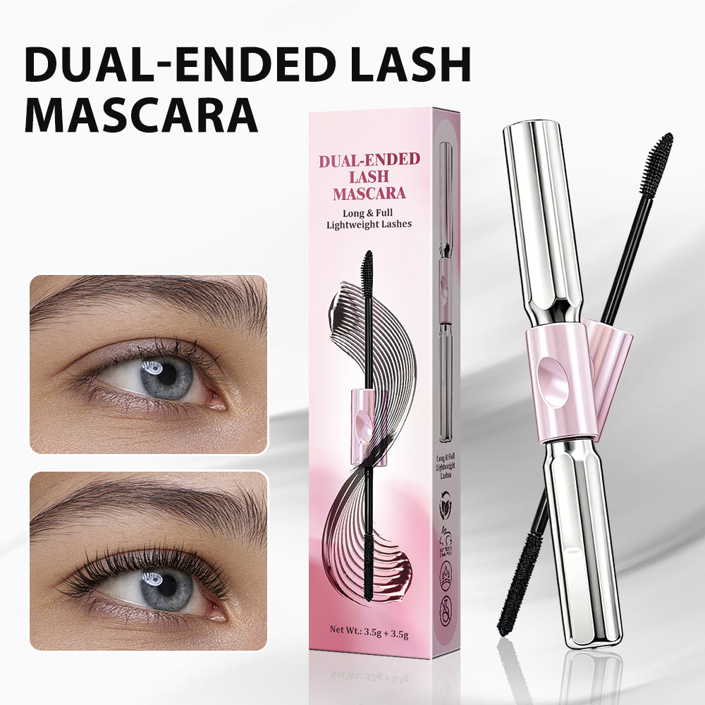 up Loftpromo® 2-in-1 Dual-Ended Mascara – Waterproof, Clump-Free Volume & Length