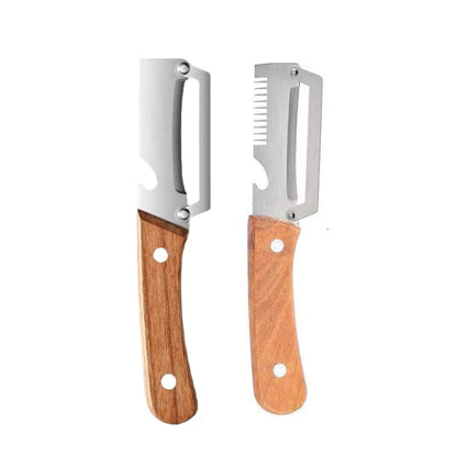 🔪Loftpromo® Multi-functional Kitchen Peeler: Scallion Shredder, Melon Parer & Bottle Opener