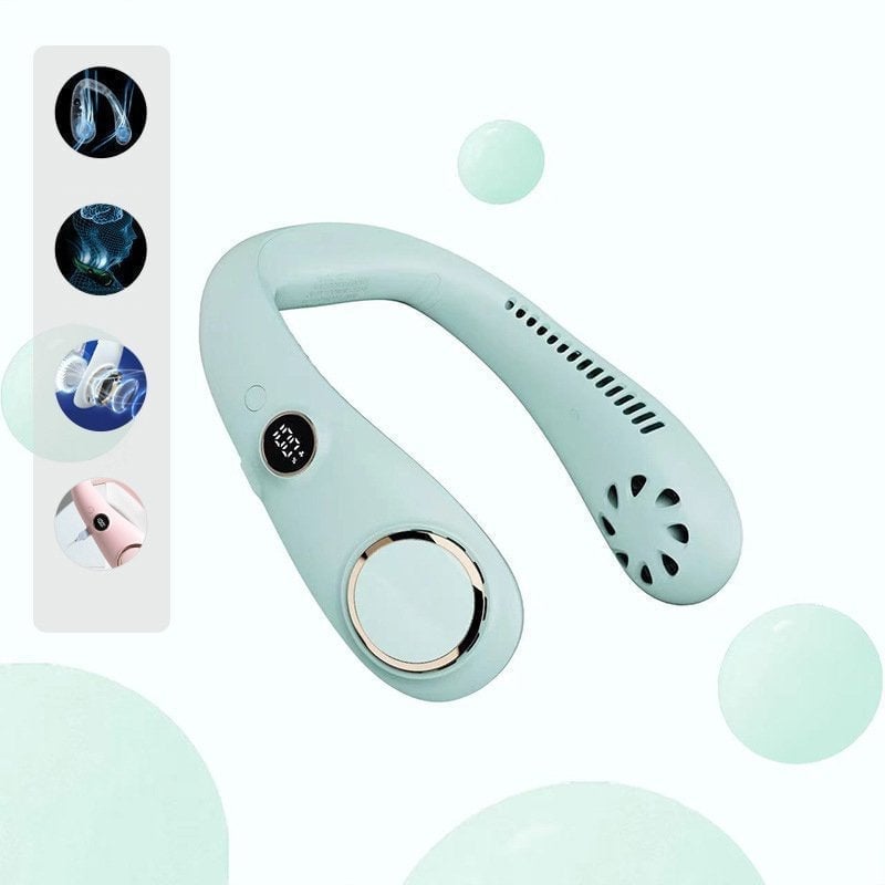 ❄️ Neck Fan — Instant Hands-Free Cooling Anywhere
