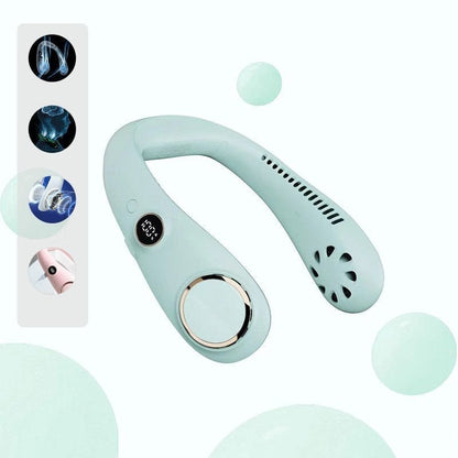 ❄️ Neck Fan — Instant Hands-Free Cooling Anywhere