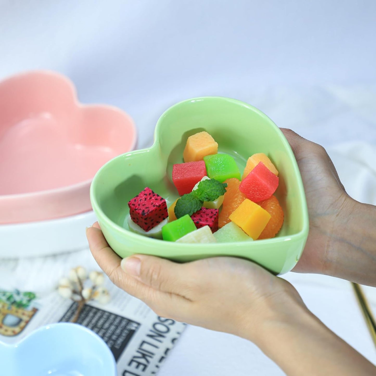 Loftpromo® 4pcs Heart-Shaped Bowls