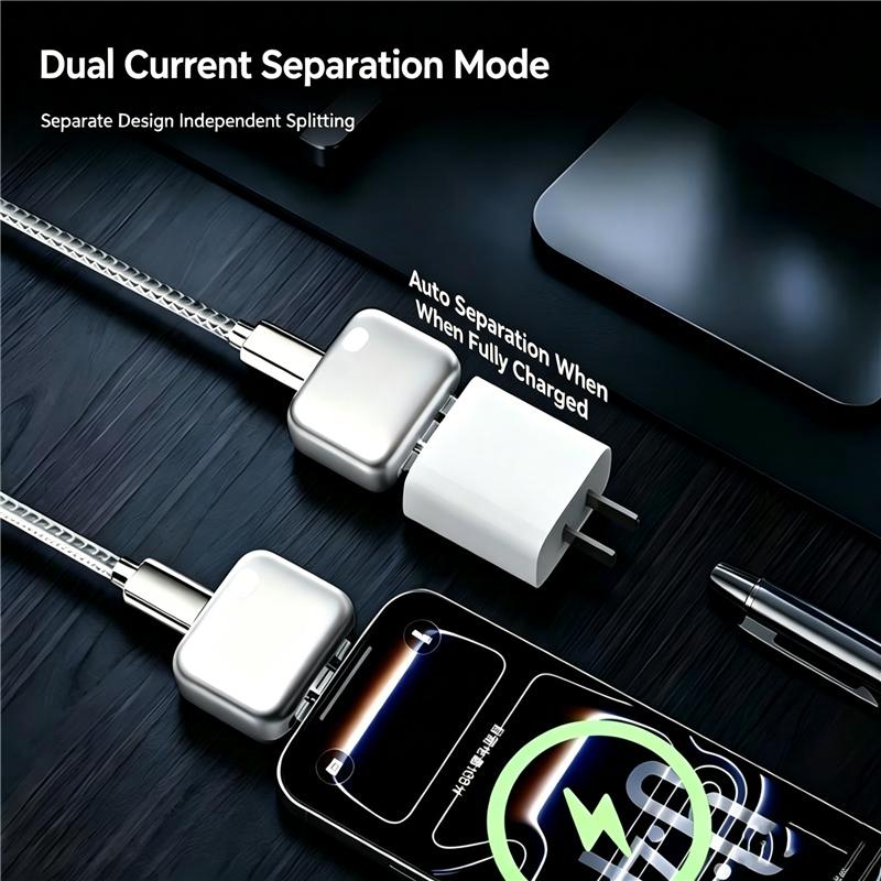 up  Smart Auto-Disconnect Type-C Charging Guard – 140W Anti-Overcharge Adapter for Safe Overnight Charging