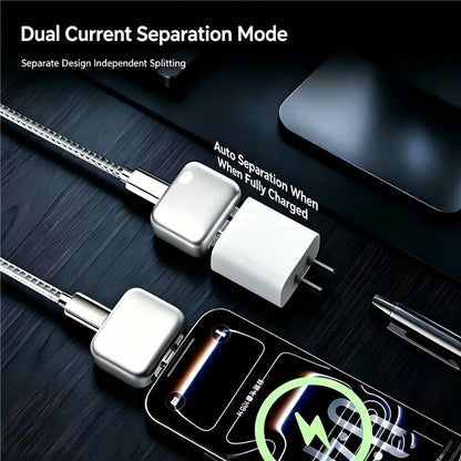 up  Smart Auto-Disconnect Type-C Charging Guard – 140W Anti-Overcharge Adapter for Safe Overnight Charging