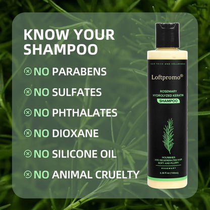up🔥🌿Loftpromo® Organic Rosemary Hair Growth Shampoo