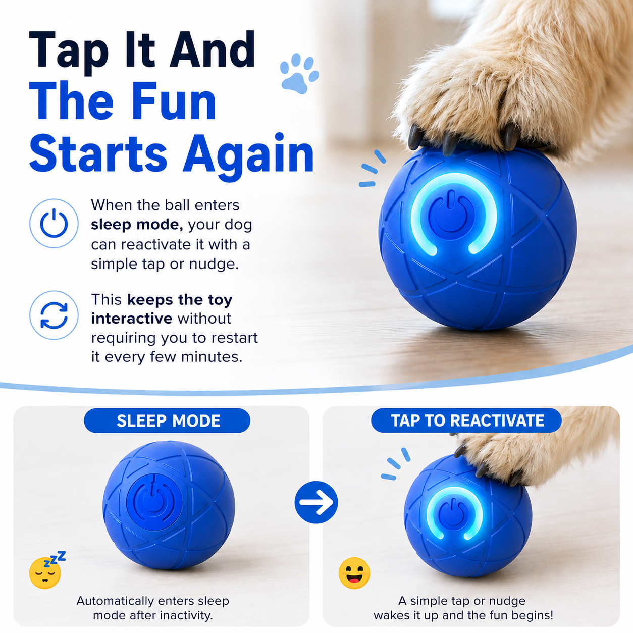 🔥🐶Smart Auto-Bouncing Dog Ball 🐾Keeps Your Dog Moving, Chasing And Engaged—Even When You’re Busy