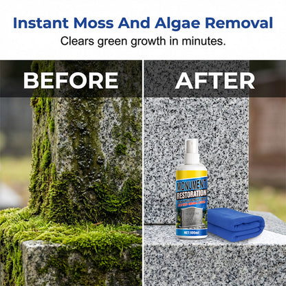 ⬆️🔥Loftpromo® Fast-Acting Headstone Restoration & Cleaning Spray — Decades of Grime Gone in Minutes