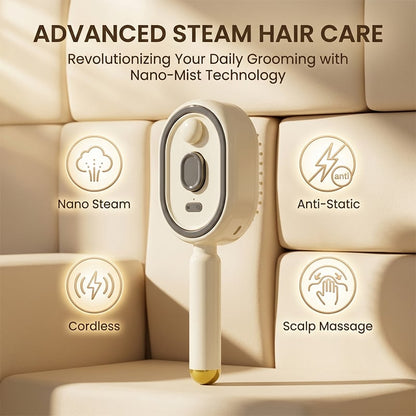 🆙 Electric Spray Scalp Massage Brush with Mist & Red Light