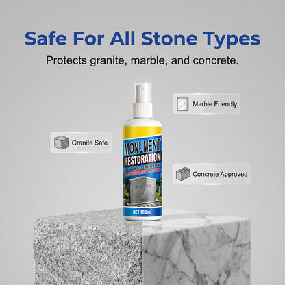 ⬆️🔥Loftpromo® Fast-Acting Headstone Restoration & Cleaning Spray — Decades of Grime Gone in Minutes