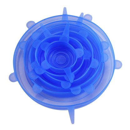 up Stop Wasting Plastic Wrap Every Day - Stretch, seal, and reuse. These silicone stretch lids help cover leftovers, half-cut fruit, bowls, cups, and jars in seconds — without fighting with messy disposable wrap.