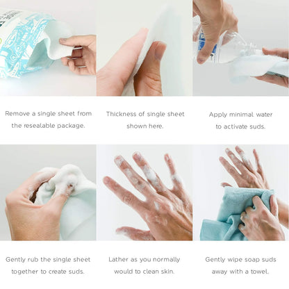 🧼🫧Loftpromo® Rinse-Free Bathing Wipes — Perfect for Elderly Care, Post-Surgery Recovery, Camping, Gym & Travel