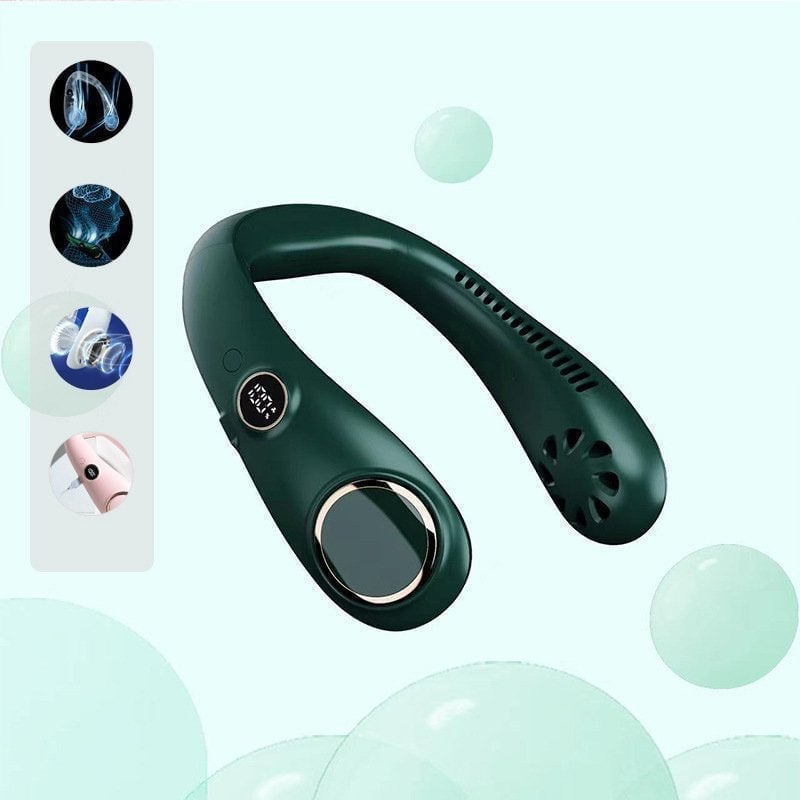 ❄️ Neck Fan — Instant Hands-Free Cooling Anywhere