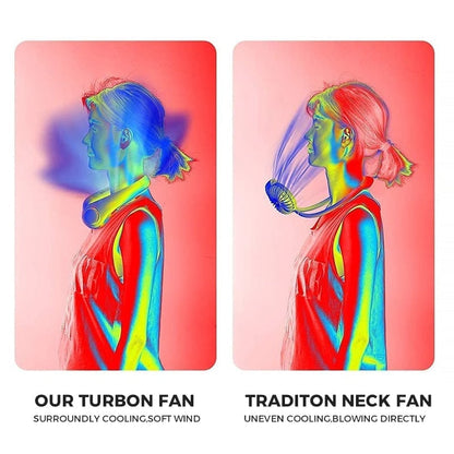 ❄️ Neck Fan — Instant Hands-Free Cooling Anywhere