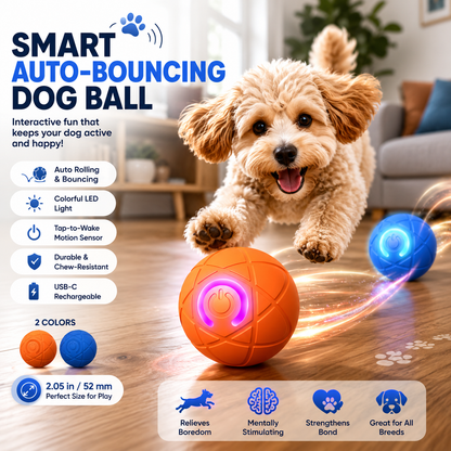 🔥🐶Smart Auto-Bouncing Dog Ball 🐾Keeps Your Dog Moving, Chasing And Engaged—Even When You’re Busy
