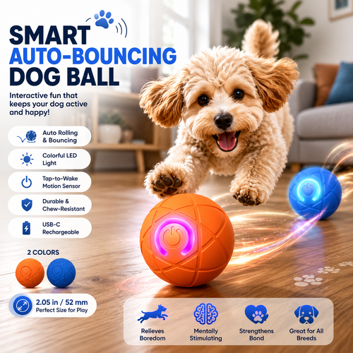 🔥🐶Smart Auto-Bouncing Dog Ball 🐾Keeps Your Dog Moving, Chasing And Engaged—Even When You’re Busy