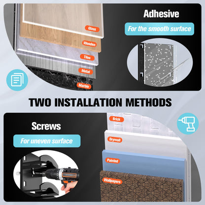 🧢 Loftpromo® 2-Pack Hat Organizer – Multilayer Wall & Door Storage Holder with Dual Mounting Options🏠