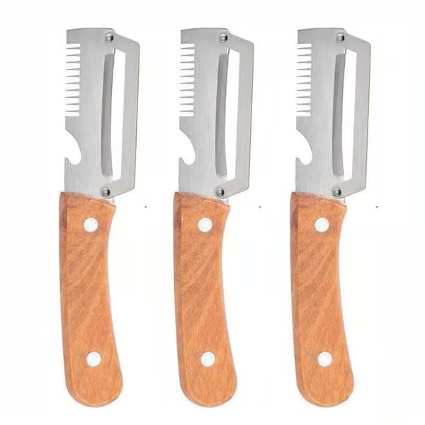 🔪Loftpromo® Multi-functional Kitchen Peeler: Scallion Shredder, Melon Parer & Bottle Opener