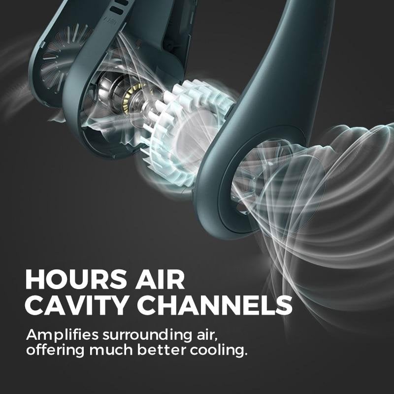 ❄️ Neck Fan — Instant Hands-Free Cooling Anywhere
