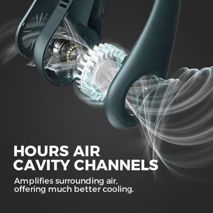 ❄️ Neck Fan — Instant Hands-Free Cooling Anywhere