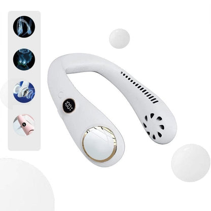 ❄️ Neck Fan — Instant Hands-Free Cooling Anywhere